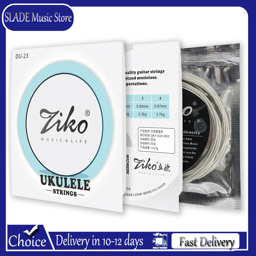 Musical Instrument With Strings - Cordas de Ukulele ZIKO Soprano, Concerto,