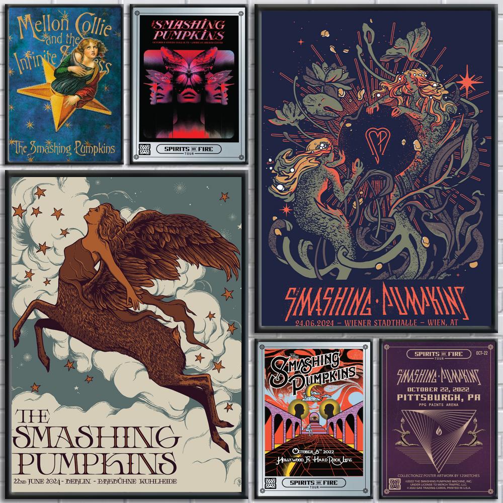 Musical Instrument Poster - Banda de rock The S-Smashing Pumpkins