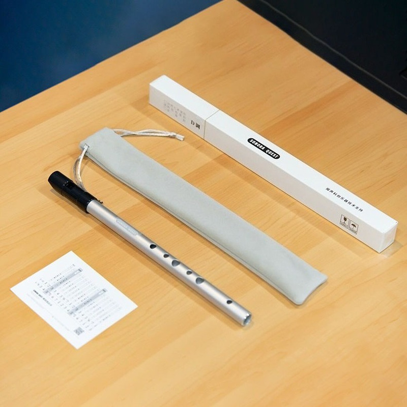 Tin Whistle Flute - Flauta de Metal D Key com