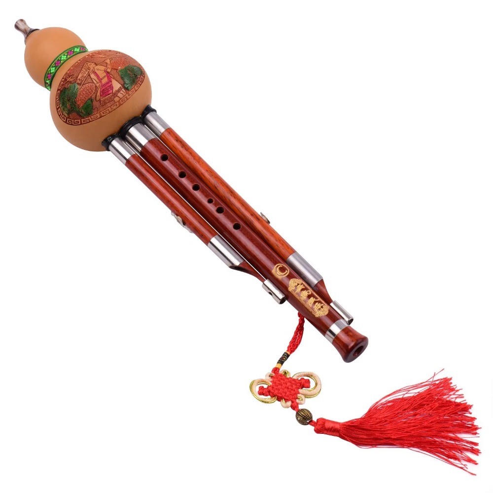 A Musical Instrument With Keys - Flauta de Cabaça Hulusi de 3