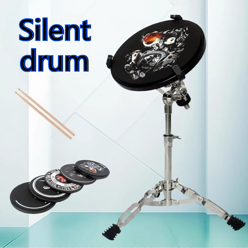 Musical Instrument Kit - 12 polegadas tambor silencioso silicone mudo