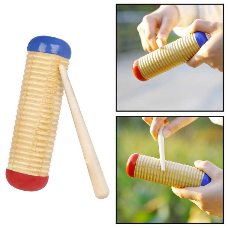 Guiro Scraper Instrument - Conjunto de Instrumentos de Percussão Guiro