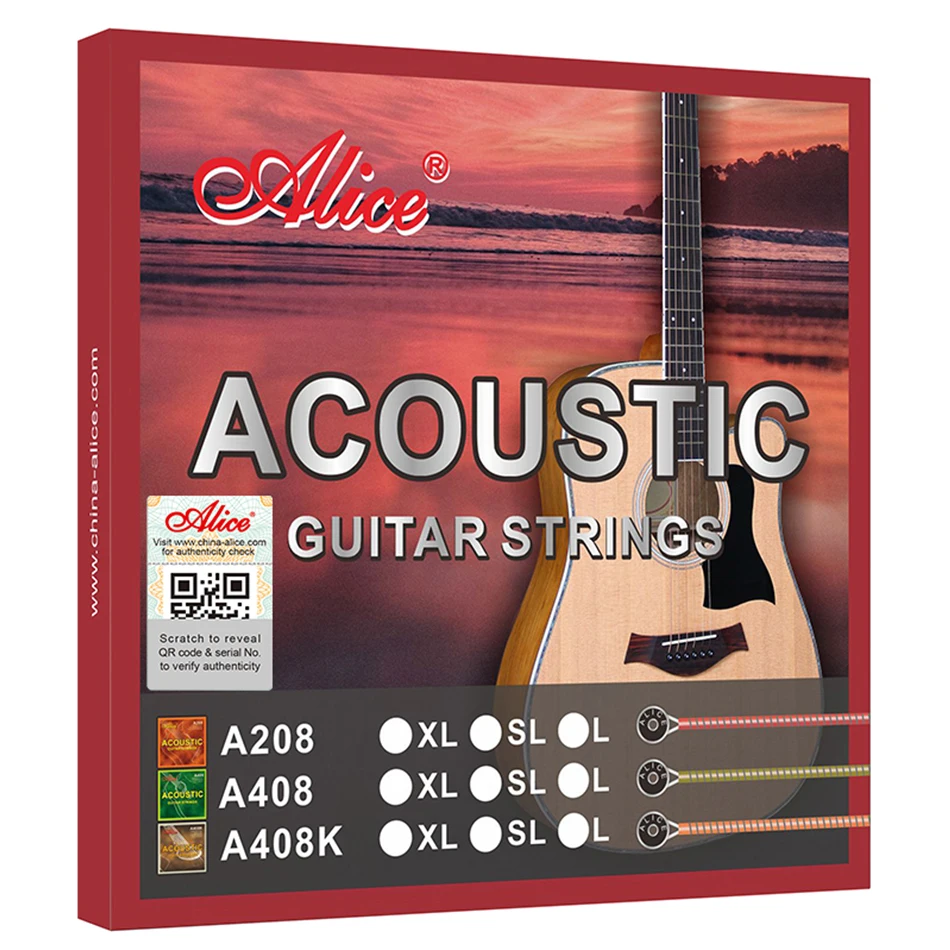 Musical Instrument With Strings - Alice a408 conjunto completo de cordas