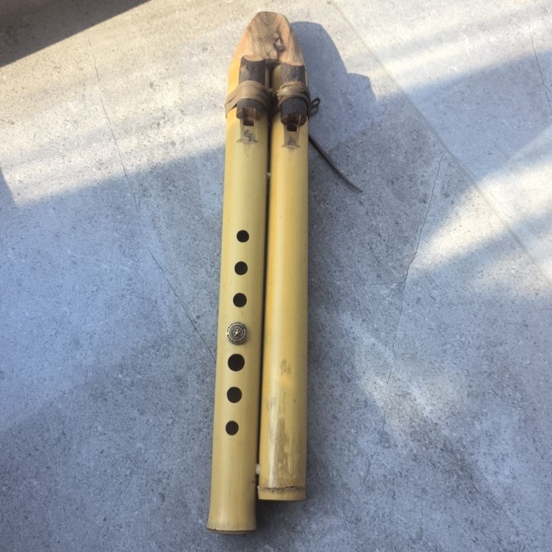 Musical Instrument Of India - Flauta de Tubo Duplo GA Key,