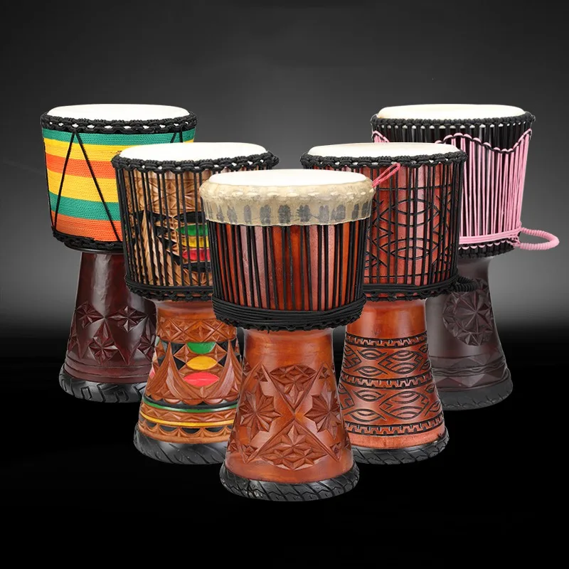 Musical Instrument Kit - 12 Polegada djembe mogno tambor africano