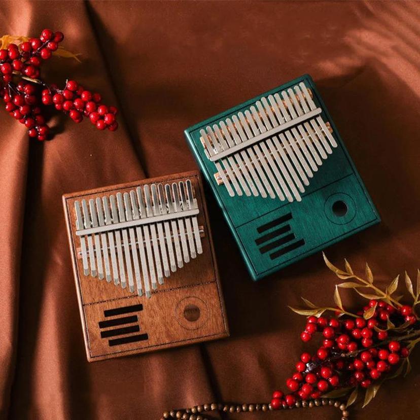 A Musical Instrument With Keys - Retro Kalimba 17 Key Thumb Piano