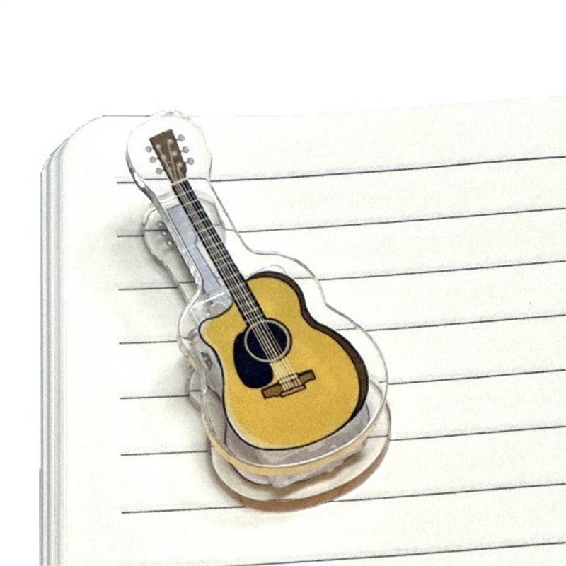 Musical Instrument Coloring Pages - 5 Peças Mini Clipe de Acrílico
