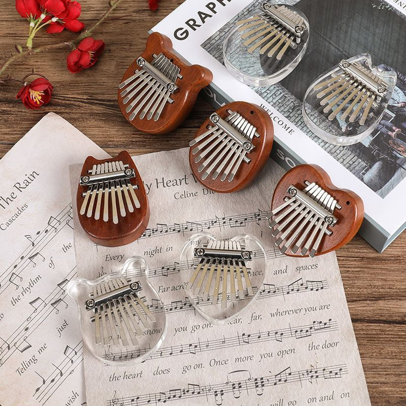 Musical Instrument For Beginners - 5*7cm 8key kalimba polegar piano presentes