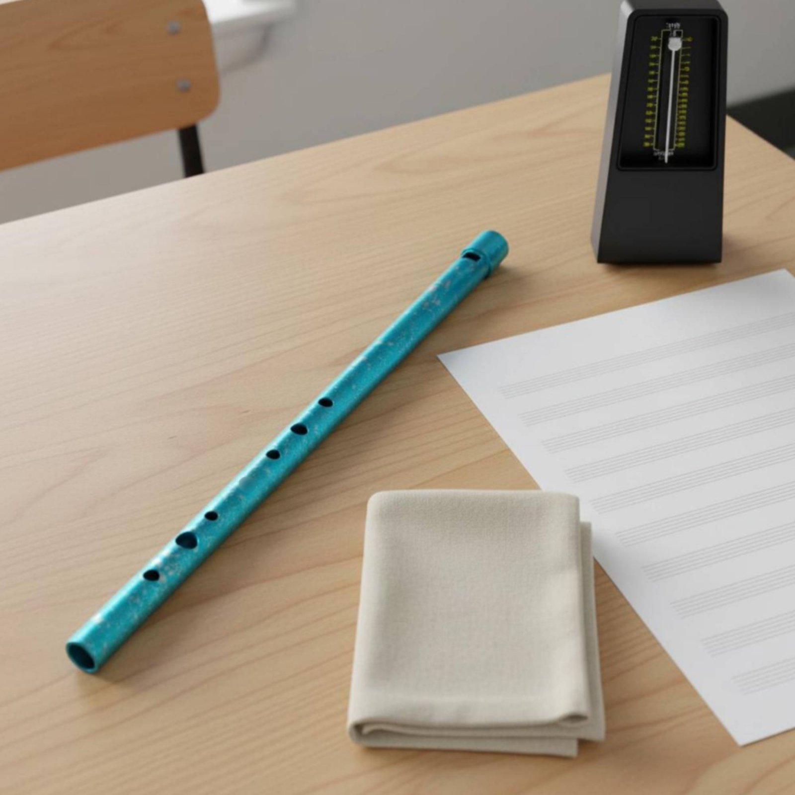 Tin Whistle Flute - Flauta Irlandesa de Metal para Ensino