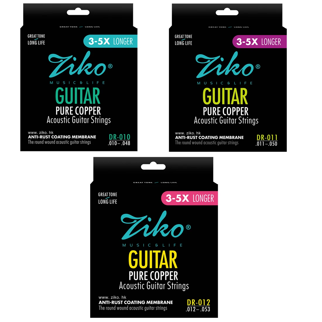 Musical Instrument With Strings - Ziko corda de guitarra acústica revestida