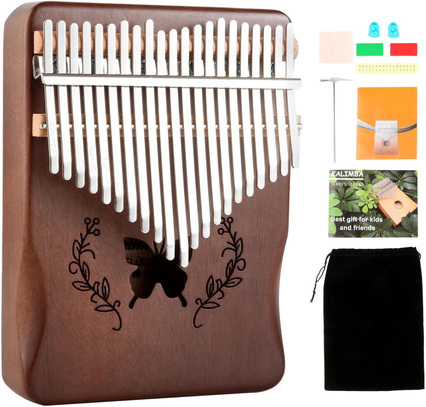 A Musical Instrument With Keys - Kalimba Piano de Polegar com 21