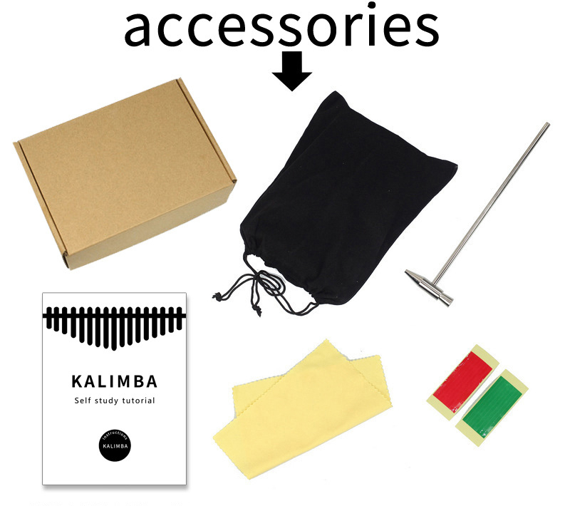 Colorido 21 chave kalimba cria - Musical Instrument For Beginners avaliação e preço