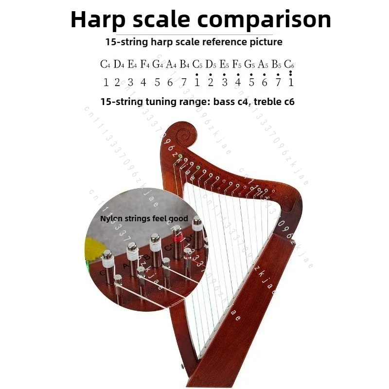 Harpa Artesanal de 15 Tons par - Musical Instrument With Strings avaliação e preço