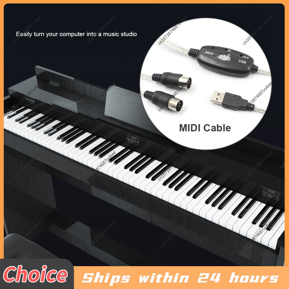 Cabo MIDI Profissional USB IN- - Musical Instrument Of Keyboard avaliação e preço