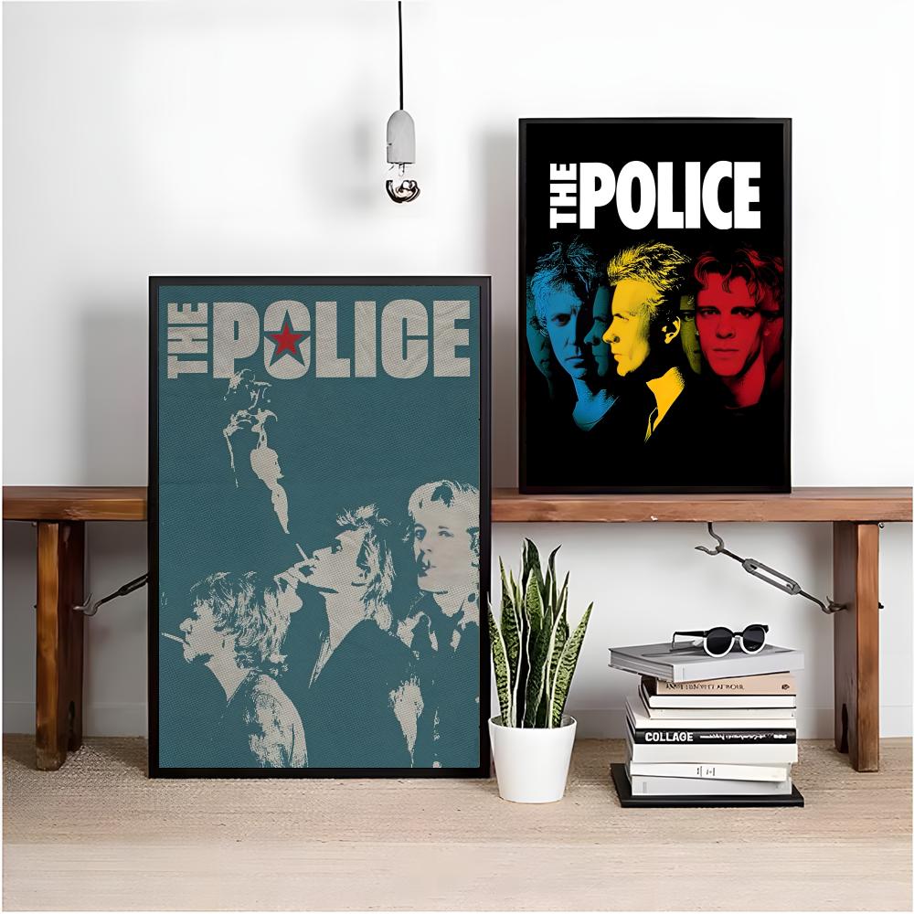 Rock band the p-polícia poster - Musical Instrument Poster avaliação e preço