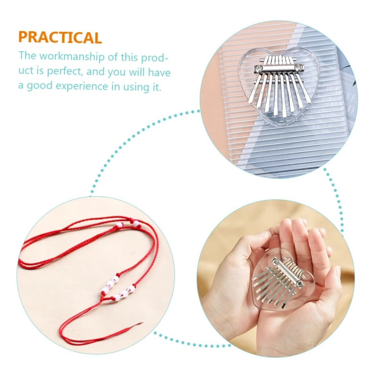 Miwayer 8 teclas mini kalimba  - A Musical Instrument With Keys avaliação e preço
