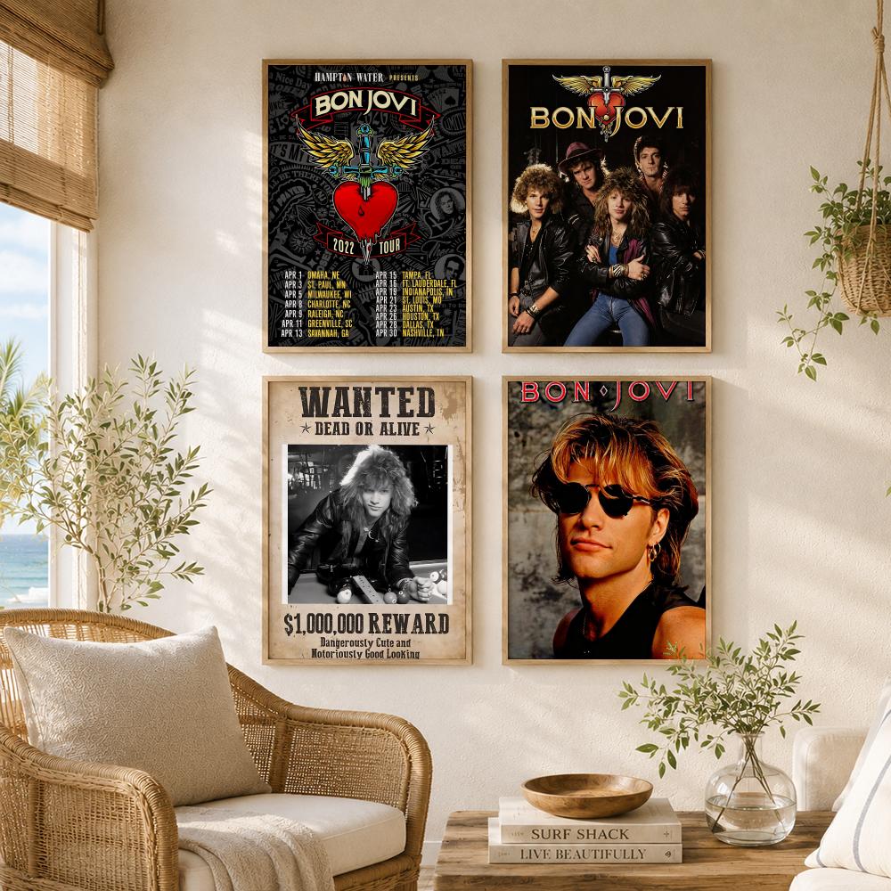 Pôster da banda de rock B-Bon  - Musical Instrument Poster avaliação e preço