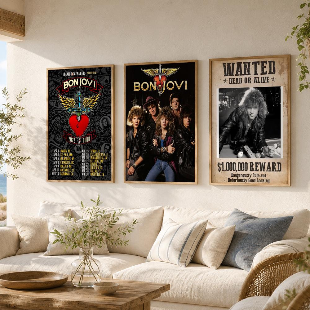Pôster da banda de rock B-Bon  - Musical Instrument Poster avaliação e preço