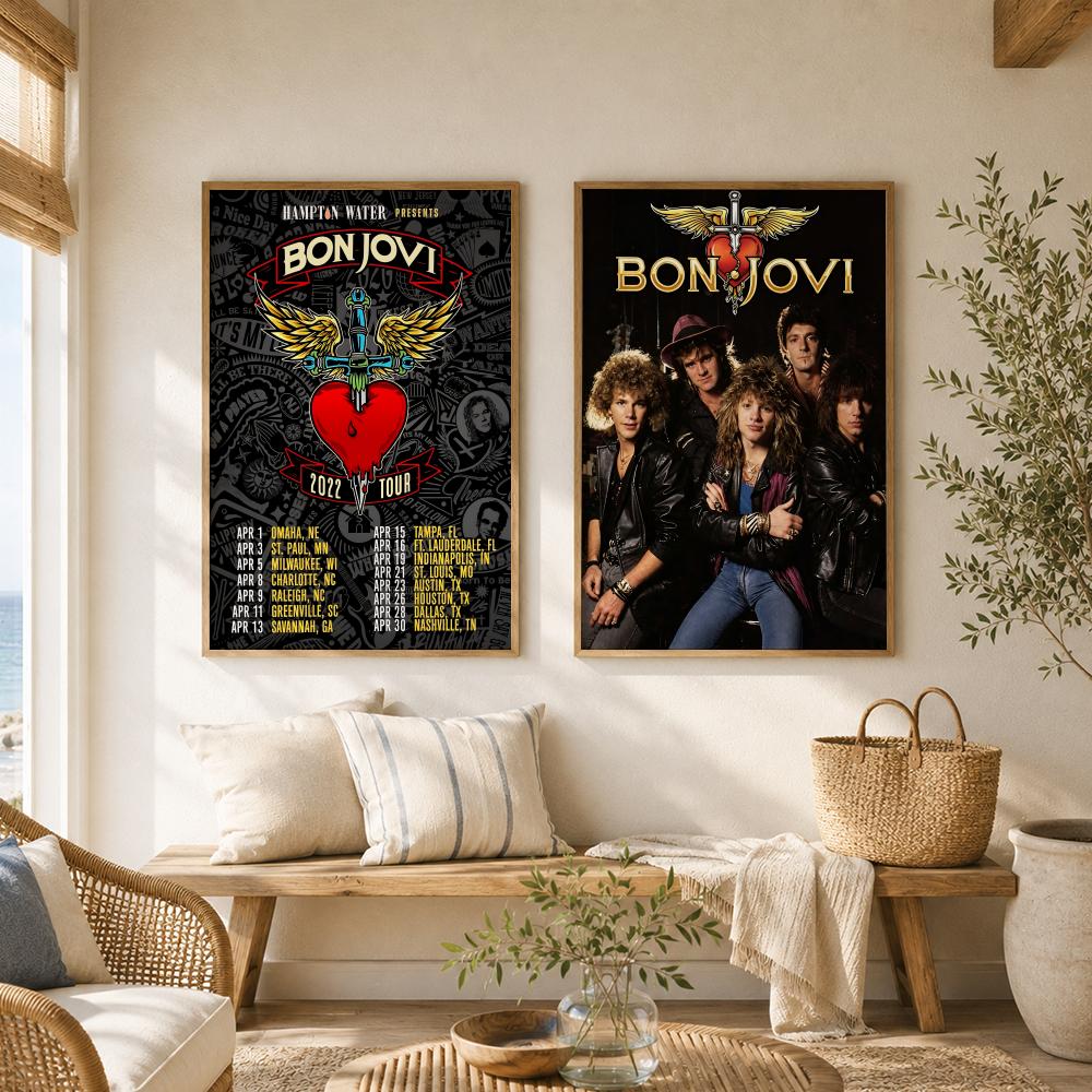 Pôster da banda de rock B-Bon  - Musical Instrument Poster avaliação e preço