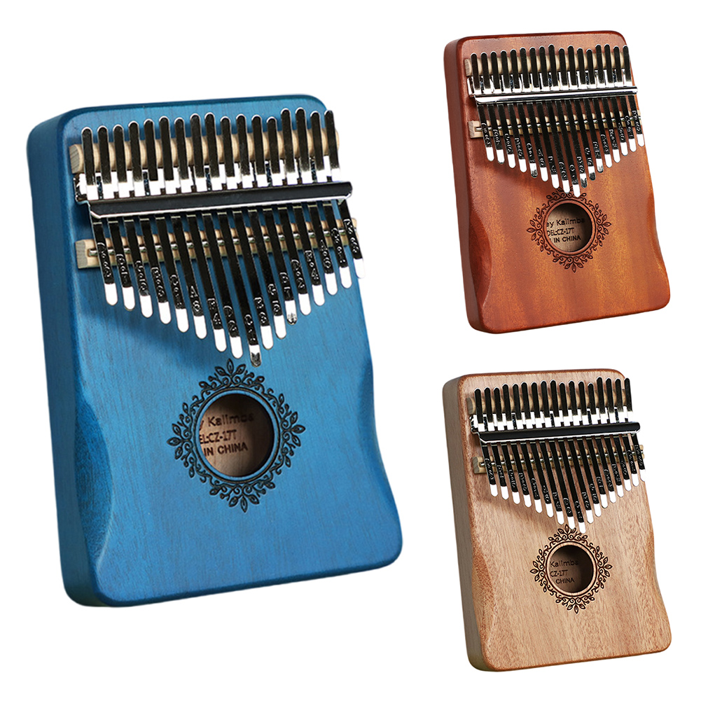 Mini Kalimba de Madeira 8/17 T - Musical Instrument For Beginners avaliação e preço