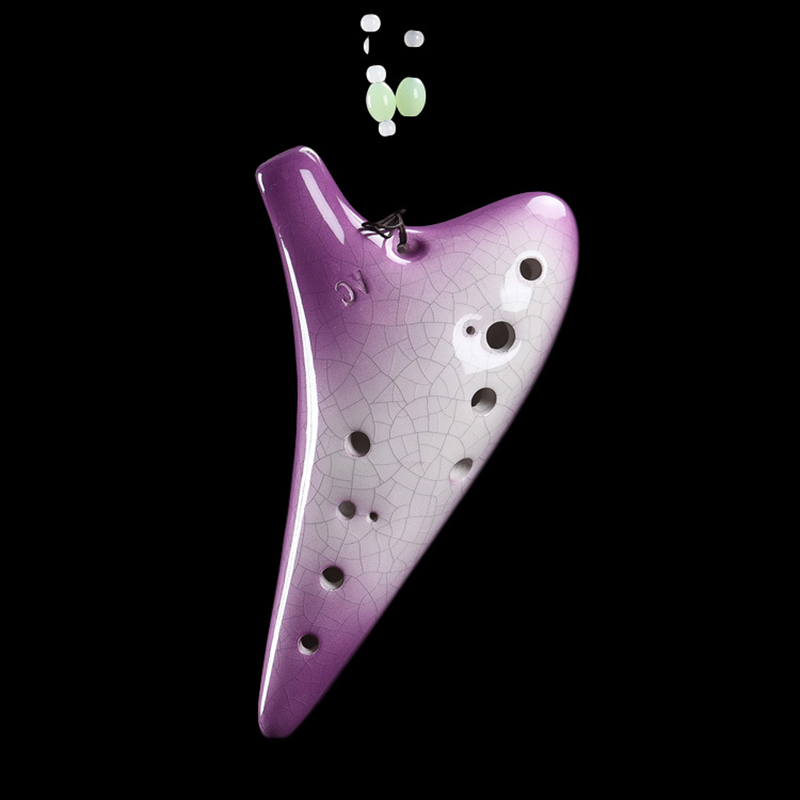 Cerâmica roxa ocarina 12 burac - Musical Instrument Zelda avaliação e preço