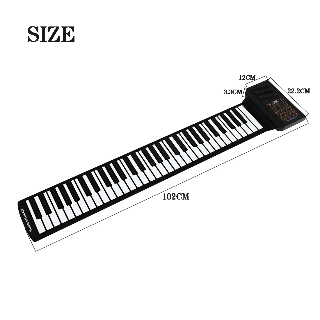 Piano portátil de silicone com - Musical Instrument Of Keyboard avaliação e preço