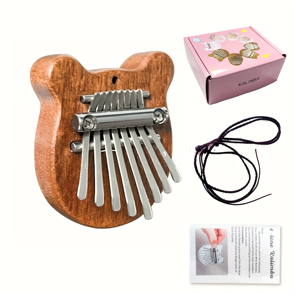 Mini piano kalimba de madeira  - A Musical Instrument With Keys avaliação e preço