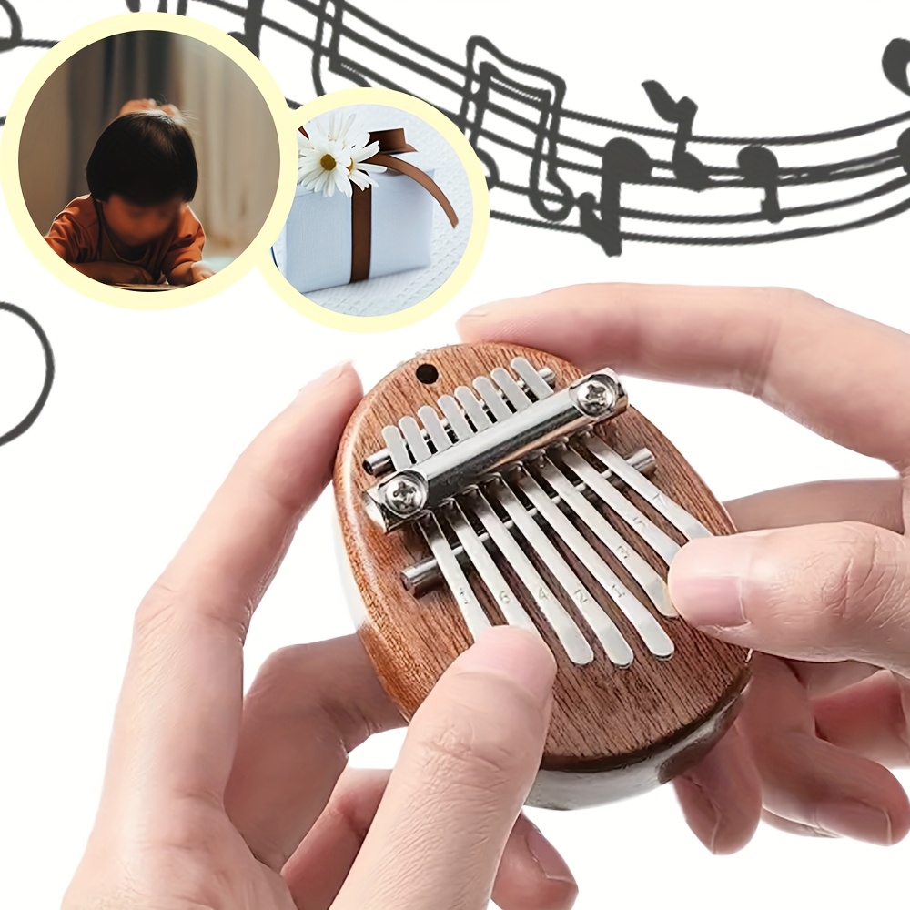Mini piano kalimba de madeira  - A Musical Instrument With Keys avaliação e preço