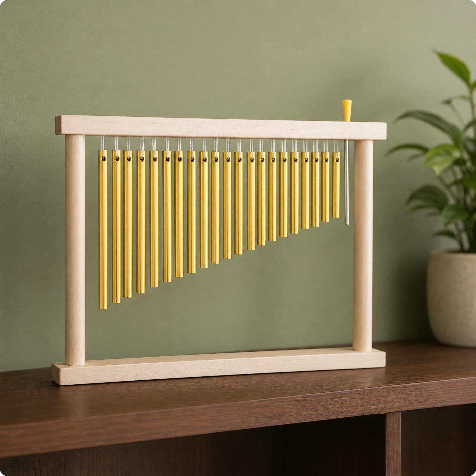 Conjunto de Sinos de Vento com - Musical Instrument Chimes avaliação e preço