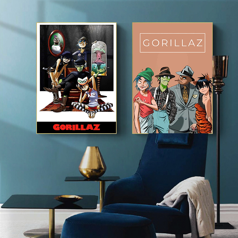 Personagens virtuais rock band - Musical Instrument Poster avaliação e preço