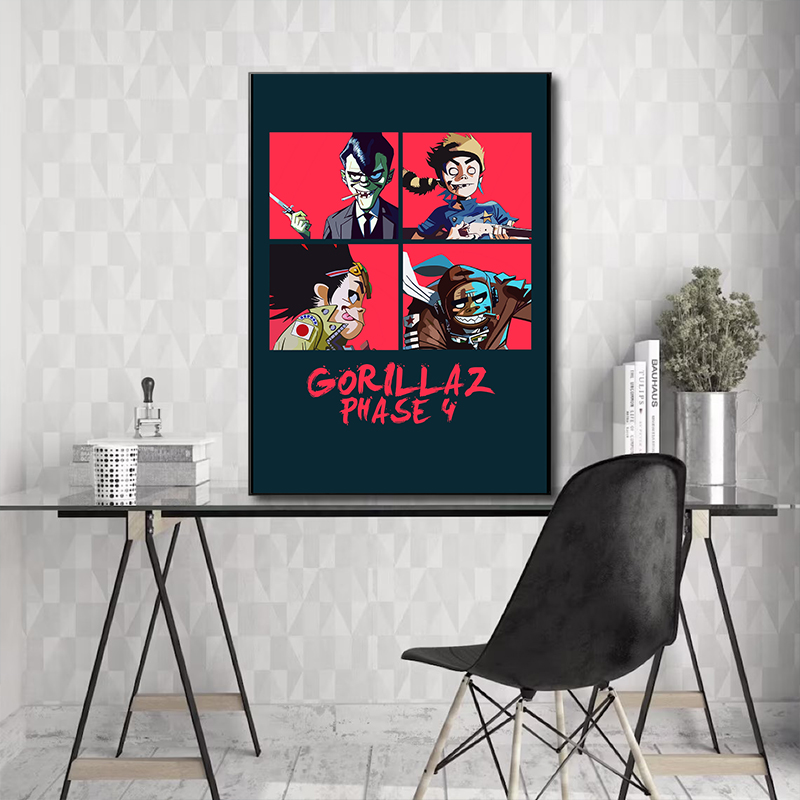 Personagens virtuais rock band - Musical Instrument Poster avaliação e preço