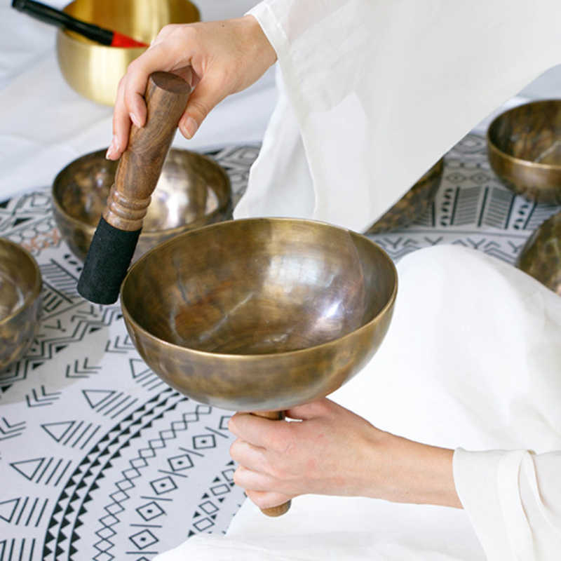 Handmade Tibetan Sound Bowl, H - Musical Instrument Kit avaliação e preço