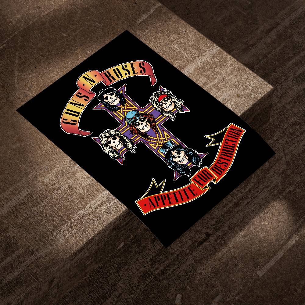 G-Guns Rock Band N R-Roses Pos - Musical Instrument Poster avaliação e preço