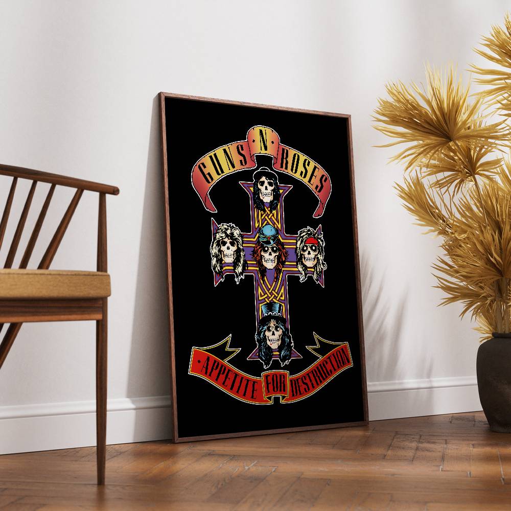 G-Guns Rock Band N R-Roses Pos - Musical Instrument Poster avaliação e preço