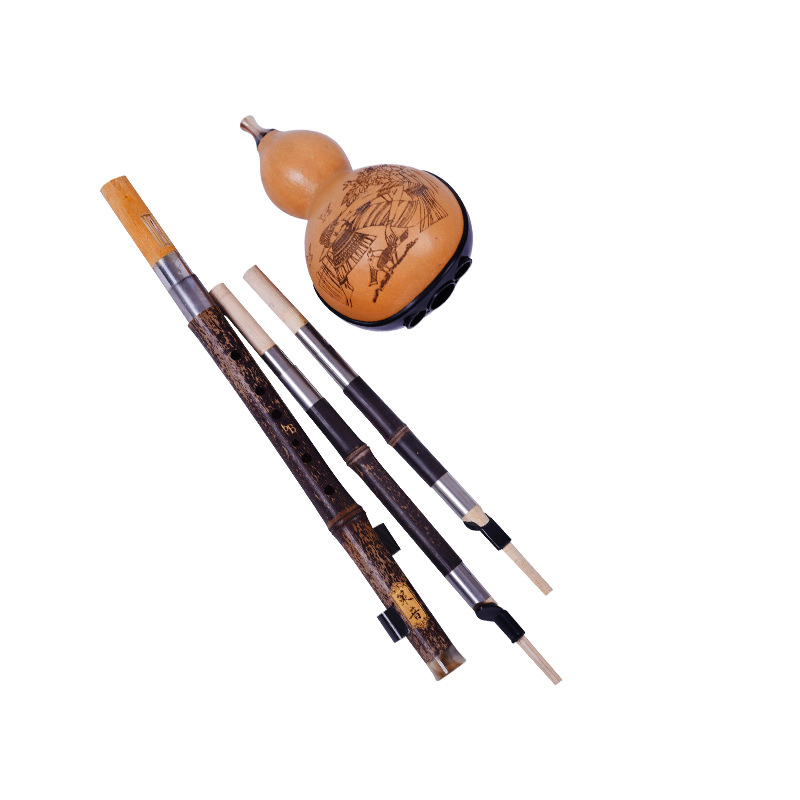 Flauta de Bambu Hulusi de Três - Tin Whistle Flute avaliação e preço