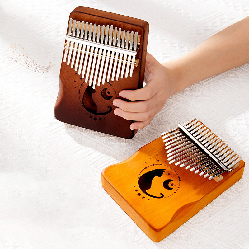 17 teclas kalimba cor gradient - A Musical Instrument With Keys avaliação e preço