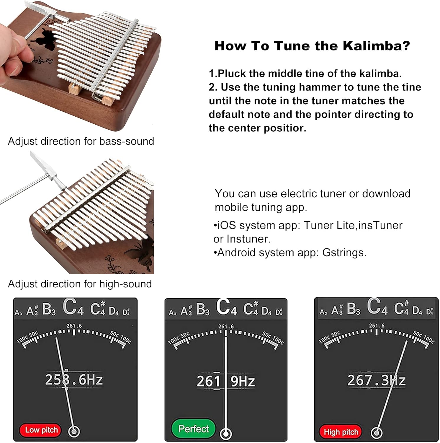 Kalimba Piano de Polegar com 2 - A Musical Instrument With Keys avaliação e preço